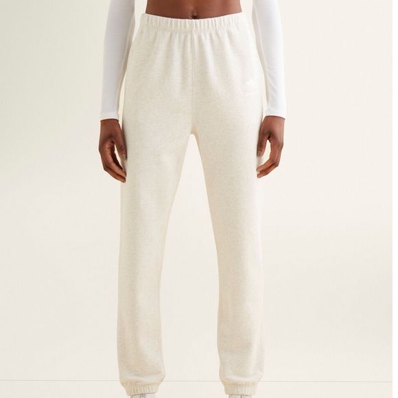 Roots Cooper High Waisted Sweatpant oatmeal size small fits like medium - Picture 1 of 10